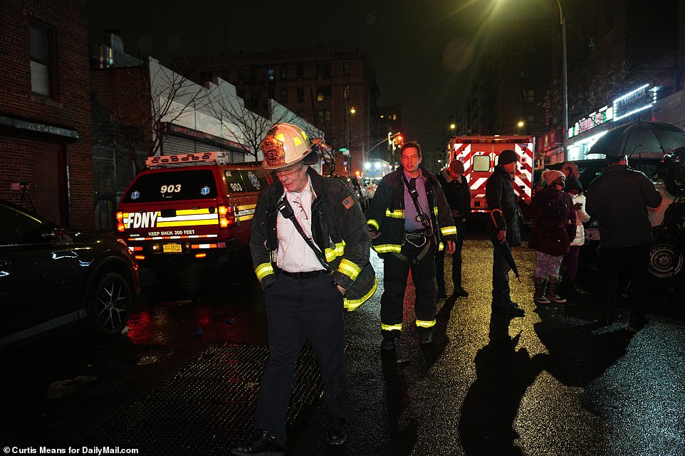 Firefighters were on site through Sunday evening after a five-alarm blaze which erupted shortly before 11am on the second and third floor of a 19-story building at 333 East 181st Street in the Bronx, killing 19 and injuring at least 63