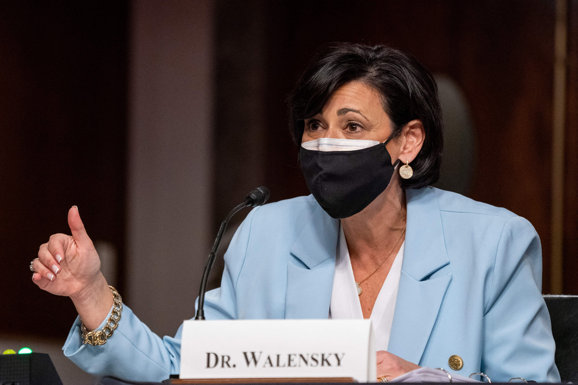 CDC Director Dr. Rochelle Walensky speaks during hearing on January 11 at Capitol Hill in Washington, DC. 