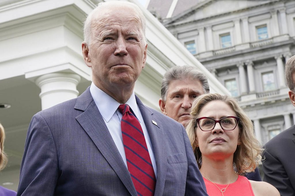 With Biden’s signature legislation stalled, Democrats stare into political void