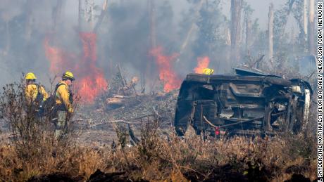 Thousands of acres near Panama City are torched as Florida Panhandle wildfires continue
