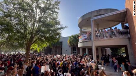 Florida students participate in massive walkout to protest the 'Don't Say Gay' bill