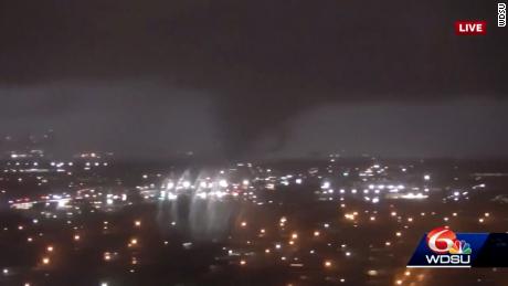 A camera from CNN affiliate WDSU captured a tornado hitting the New Orleans area Tuesday night.