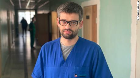Dr. Jaroslav Zraitel, 37, an orthopedic surgeon at Brovary Central Hospital.