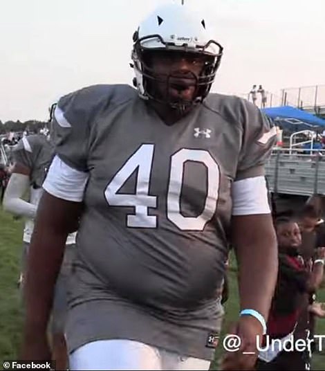 The 6-foot-5, 340-pound teenager was on a trip with his football program, and was sitting next two two of his best friends when he plunged to his death, his father said