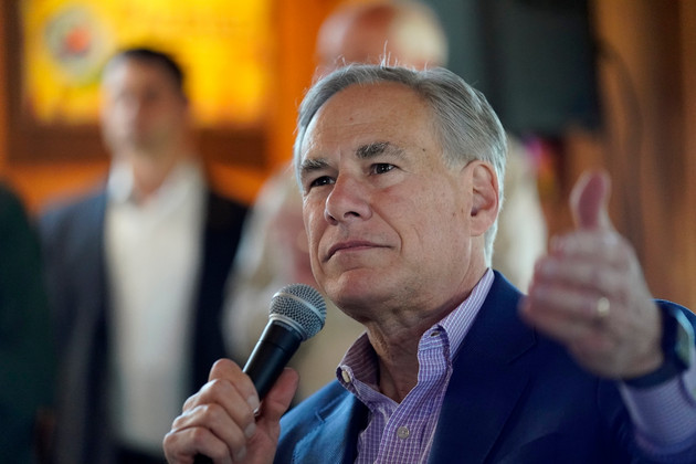 Texas Gov. Greg Abbott speaks during a campaign stop.
