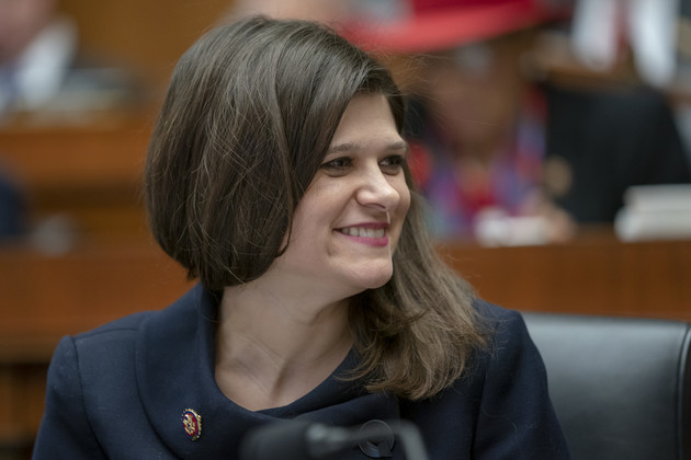 Rep. Haley Stevens sits during a bill markup.