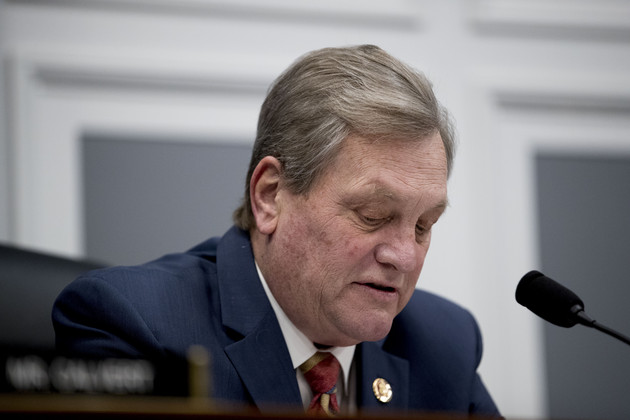 Mike Simpson speaks during a subcommittee hearing in Washington. 